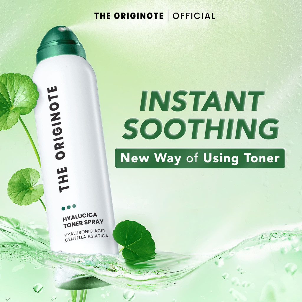 The Originote Hyalucica Toner Spray 120ml – Toner Wajah Mist Hydrating Menenangkan Kulit Sensitif Be