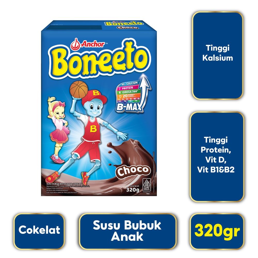 ANCHOR BONEETO SUSU BUBUK HI-CALCIUM CHOCO 320g
