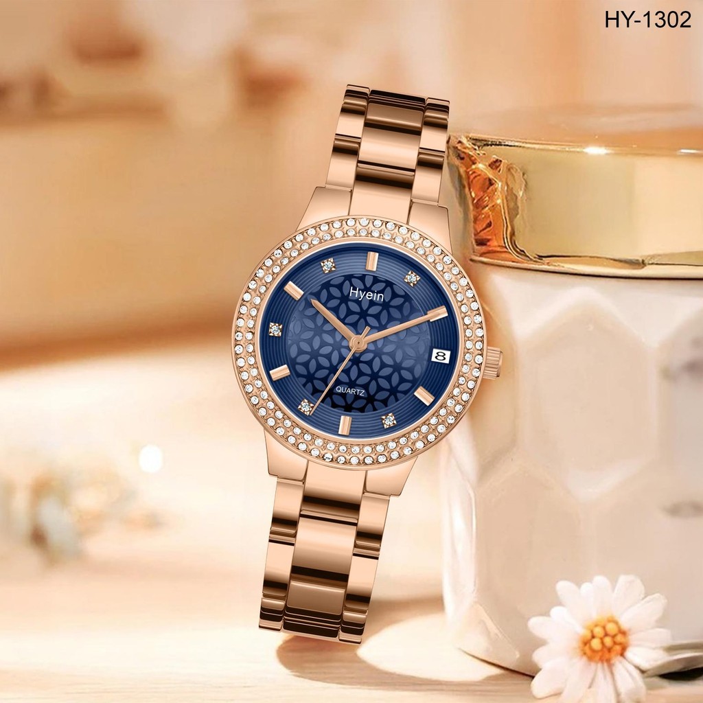 Jam Tangan  Hyein Jam Tangan Wanita 1302 Rantai