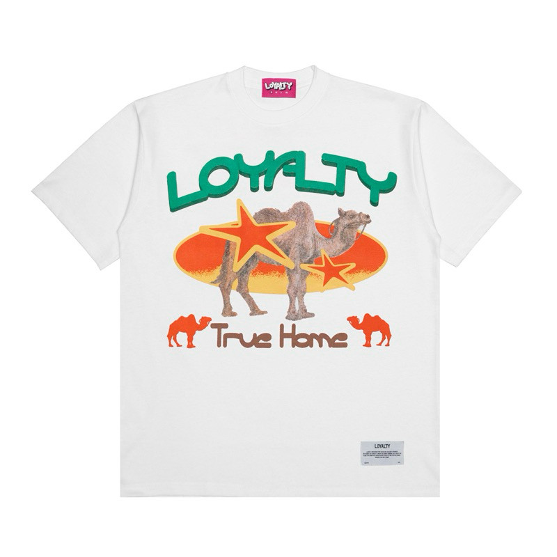 OVERSIZED T-SHIRT “CAMEL WHITE TEE” WHITE T-SHIRT (UNISEX)