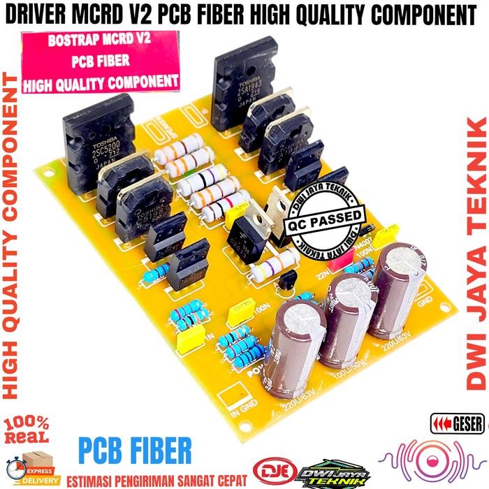 Dwi Jaya Teknik Driver Mcrd V2 Sub PCB Fiber Fr4 Komponen Bagus Amplifier Kualitas Tinggi untuk Driv