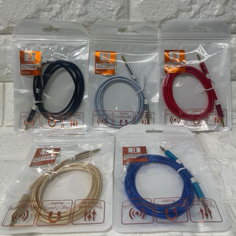 Kabel Aux HP ke Mobil  Besi J 1in1 AU-002