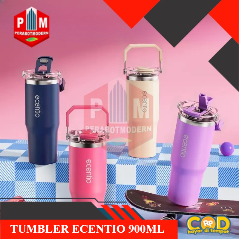 Tumbler Vacuum Stainless 【ECENTIO】900ML/ Tumbler Sport