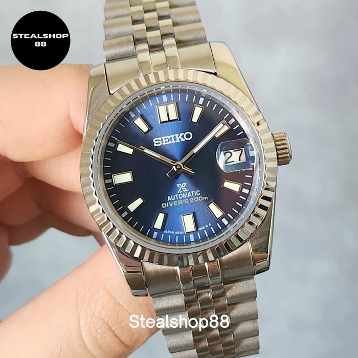 Seiko Datejust Blue Sunburst NH35 Automatic