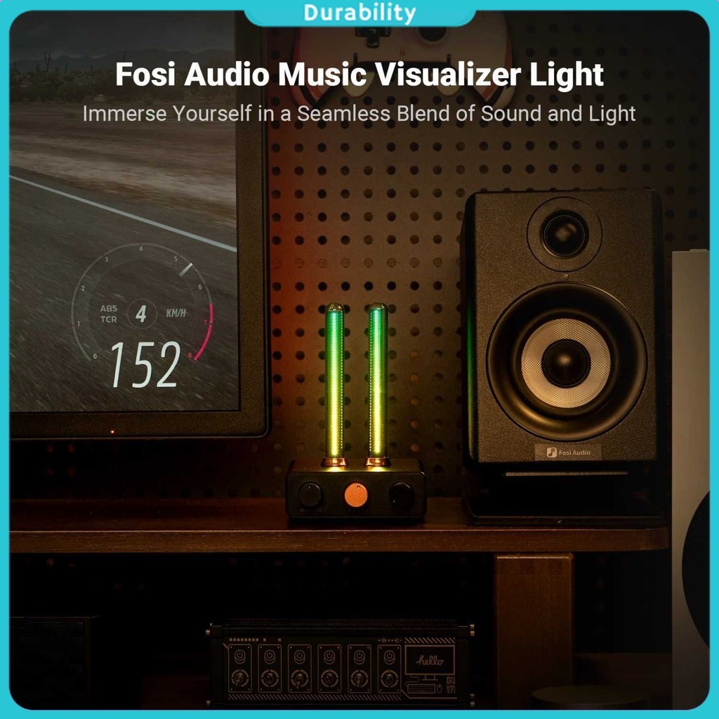 Fosi Audio LED Bar Music Rhythm Visualizer Ambient Light Desktop RGB - AH-01A