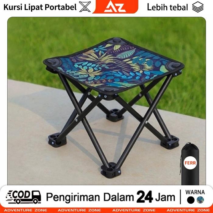 AZ Kursi Lipat Outdoor Seaguna Bangku Lipat Portae Kursi Lipat Mancing Mini Tanpa Sandaran(Tanpa San