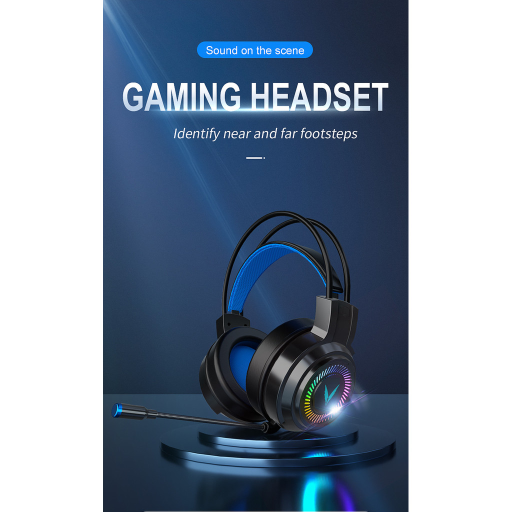 G58 G60 Gaming Headset 7.1 Stereo SVirtual Surround Bass Earphone Headphone with Mic LED Light for C
