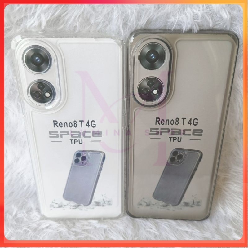 PROMO+COD Softcase Casing Clear Space OPPO RENO 8T 4G Slikon transparan dan pelindung belakang hp+ca