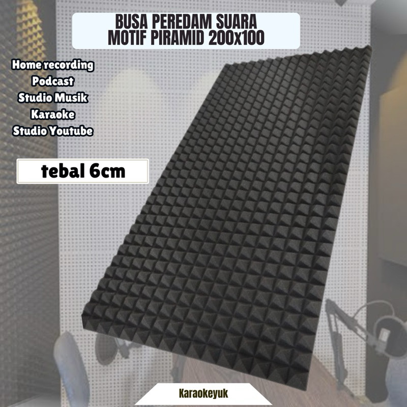 Rolloficial BUSA PEREDAM SUARA RUANGAN PYRAMID KEDAP SUARA UKURAN 200 X 100