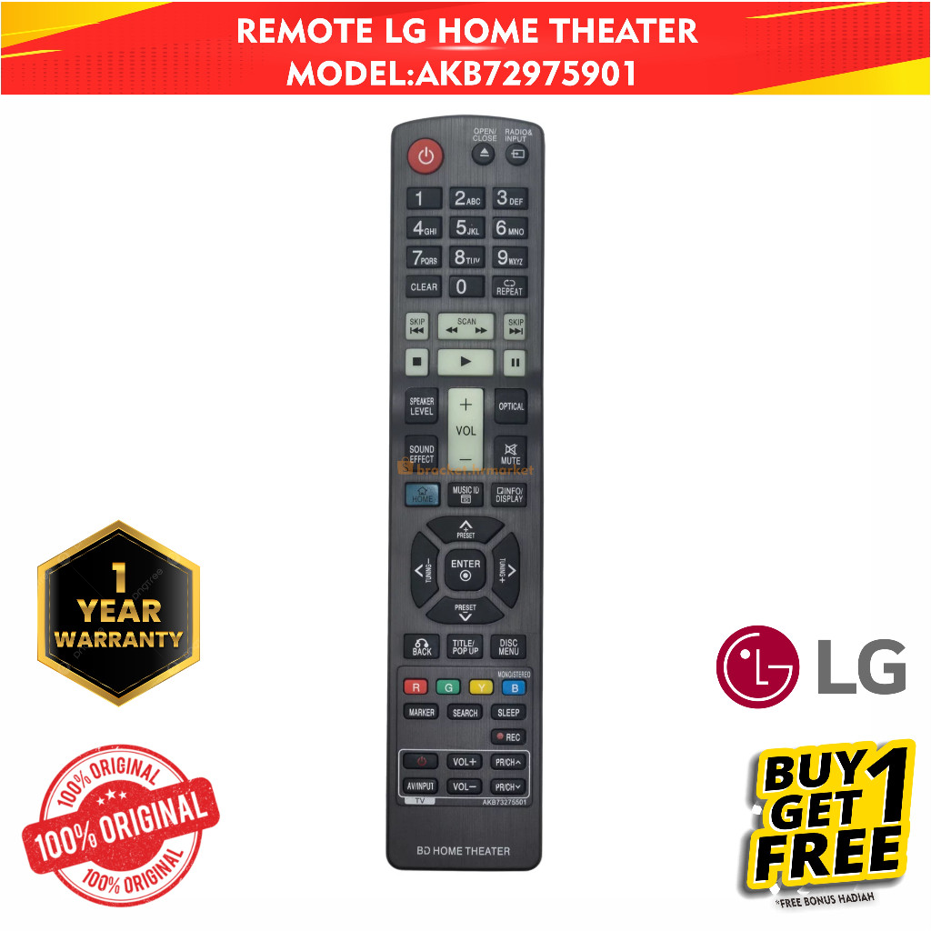 Remote Home Theatre LG Remot TV Home Theatre 100% Ori Quality Control Best Seller Compatible DVD LG 
