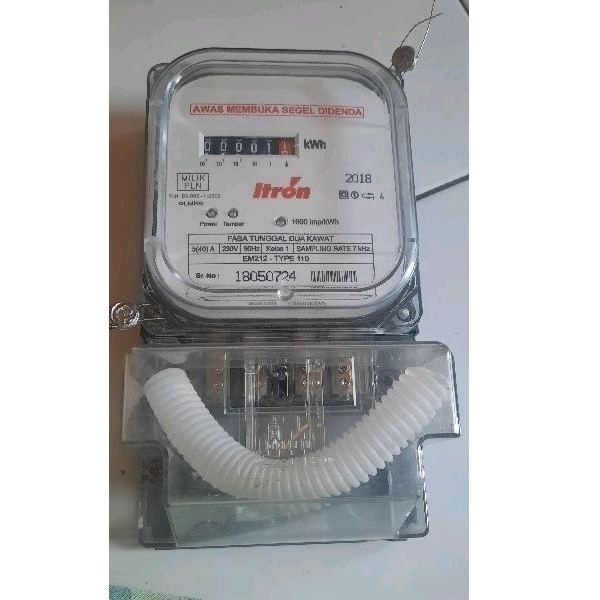 kwh meter Itron semi digital 5/40 A (pascabayar)