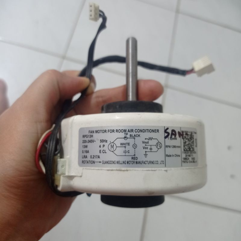 DINAMO MOTOR FAN AC MIDEA SANKEN TOSHIBA RPG13H ORIGINAL