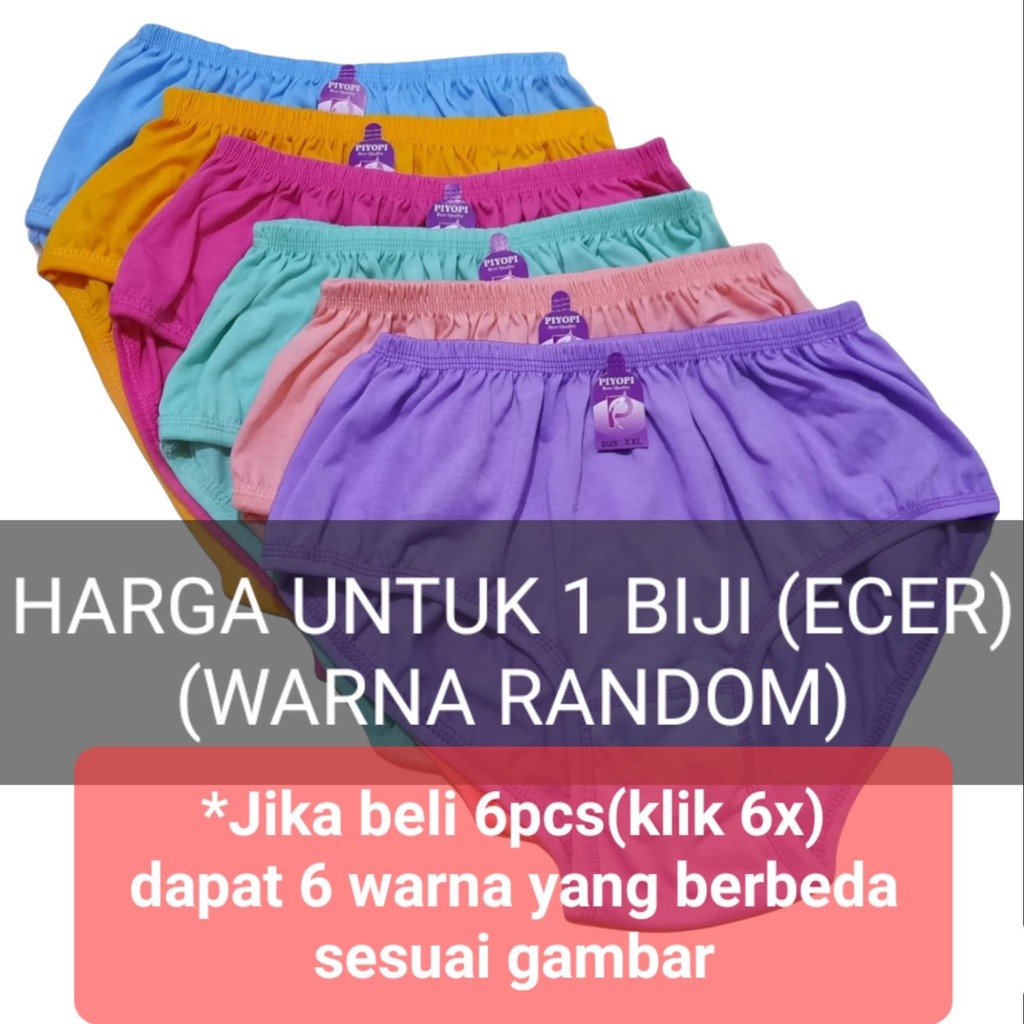 Celana Dalam Wanita Jumbo 5L 4L 3L XL L CD Wanita Big Size Elastis CD Ibu Hamil BB 40kg-130kg
