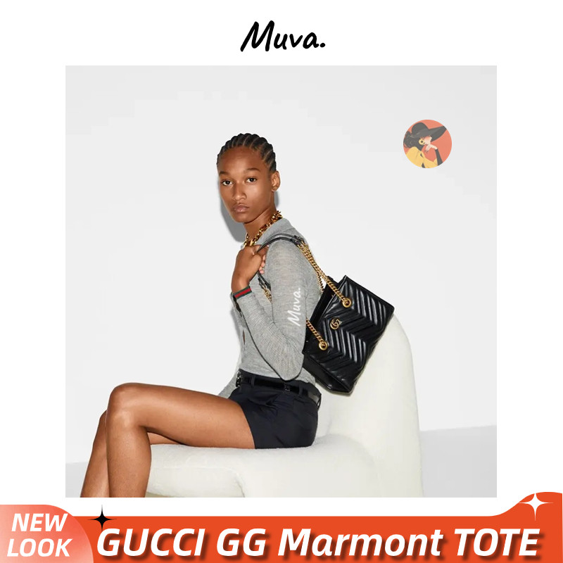 Tas wanita Gucci GG Marmont Small Tote Women/Shoulder Bag