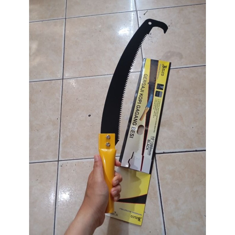 Gergaji kopi lengkung 38cm Pruning saw gergaji dahan