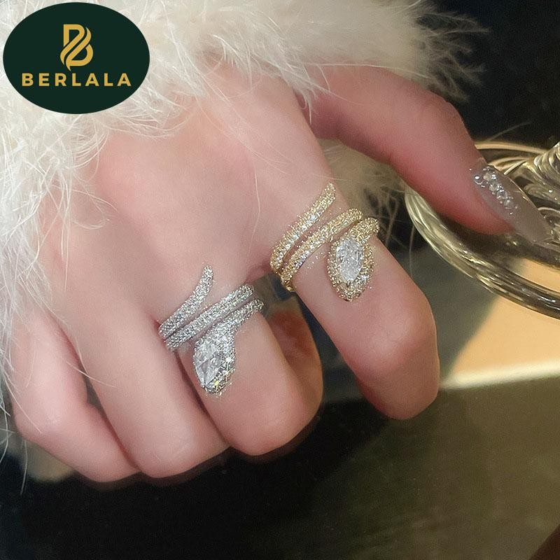 Cincin Wanita Berlala Bentuk Ular Cincin Fashion Wanita Elegan Stylish Korea Modern Cincin Aksesoris