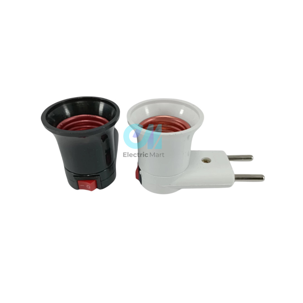 Tofuda Fitting Colok + Saklar Fitting Lampu Tidur E27 Switch On Off T 168