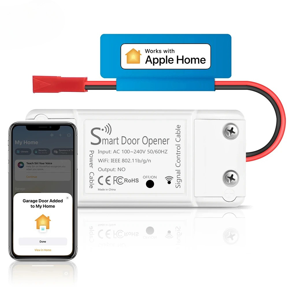 HomeKit EU UK US WiFi Garage Door Switch Opener Smart Gate Door Controller Smart Life Control Via Si