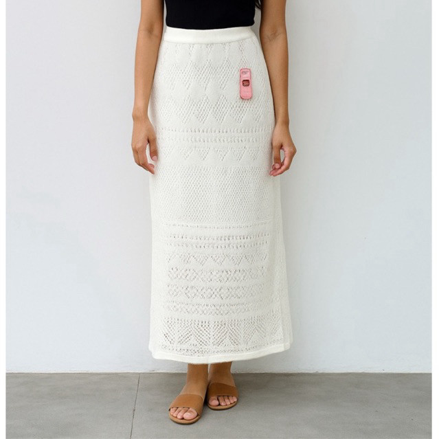 BRIGIXSHOP Rok Rajut Jaring dengan furing/ Pantai / Beach Skirt Bohemian Style