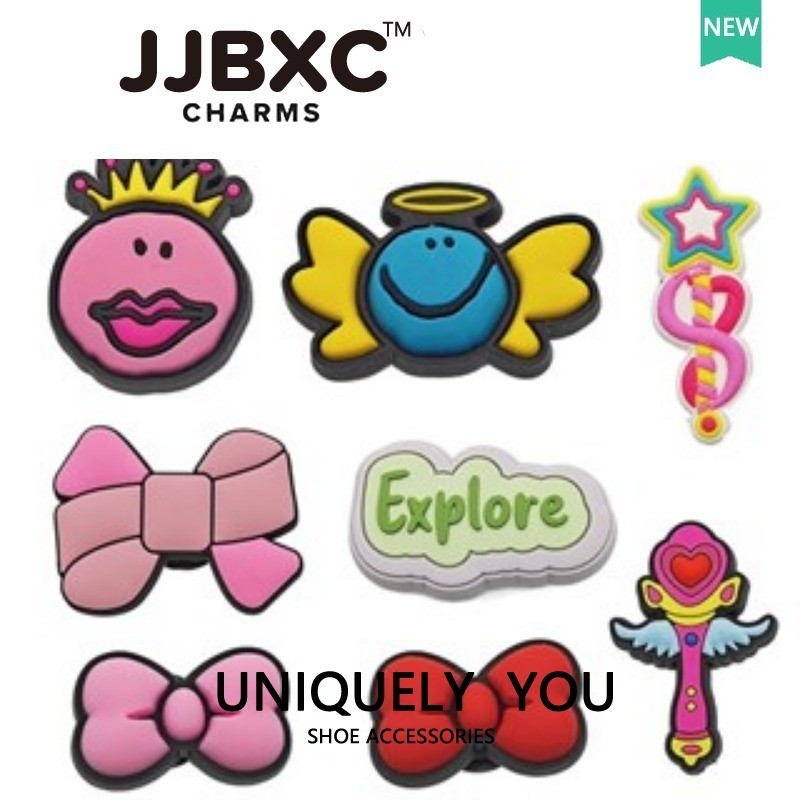 JJBXC Cross Charms - Cute Bow Shoe Decorative Buckles