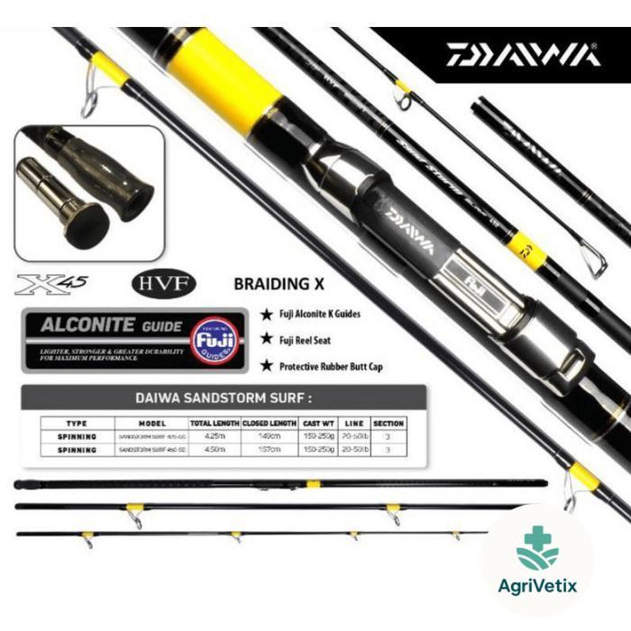 Joran Daiwa SANDSTORM SURF Fuji Ring Guides 450 - 4.50cm