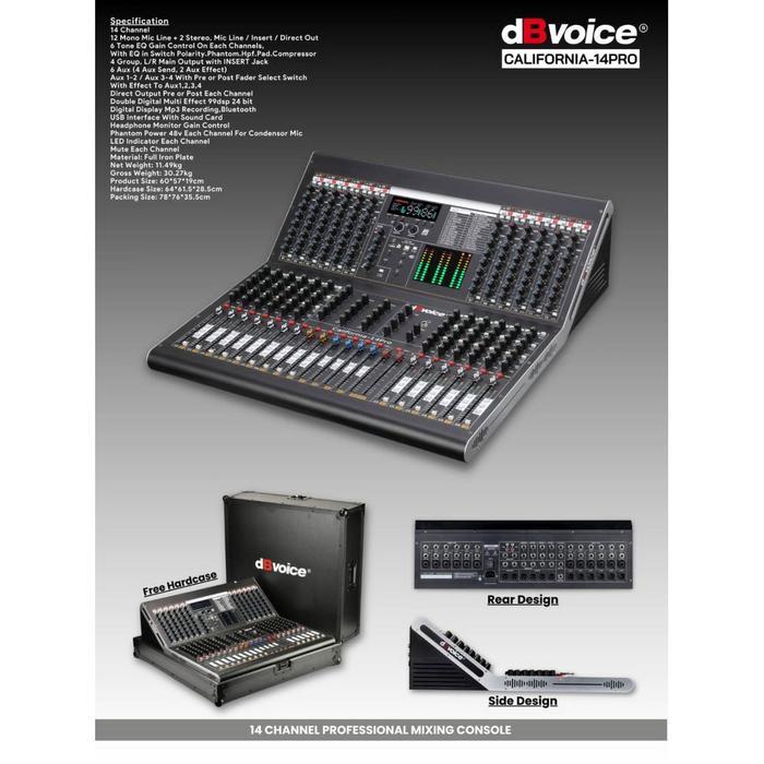 MIXER DBVOICE CALIFORNIA 14PRO CALIFORNIA 14 PRO