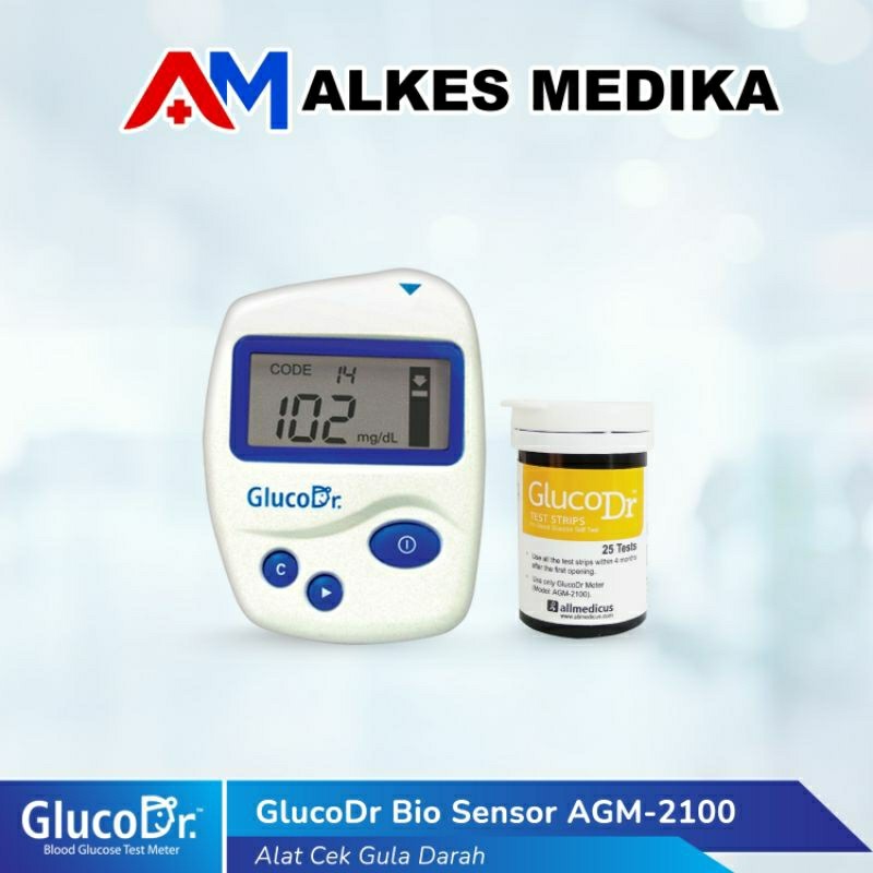Gluco Dr biosensor / Alat cek gula darah Gluco Dr / Alat gluco dr / gluco dr biosensorcl code 8