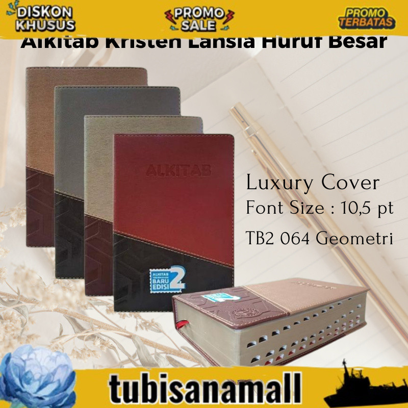 READY NOW NEW Alkitab Manula Lansia Kristen LAI Ukuran Huruf Super Besar Terjemahan Baru 2 Neuro Sam