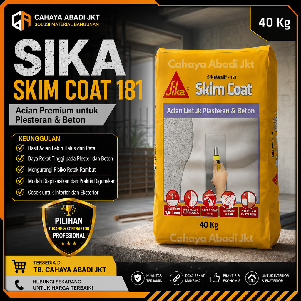 SIKA 181 SIKA WALL SKIM COAT ACIAN (40KG)