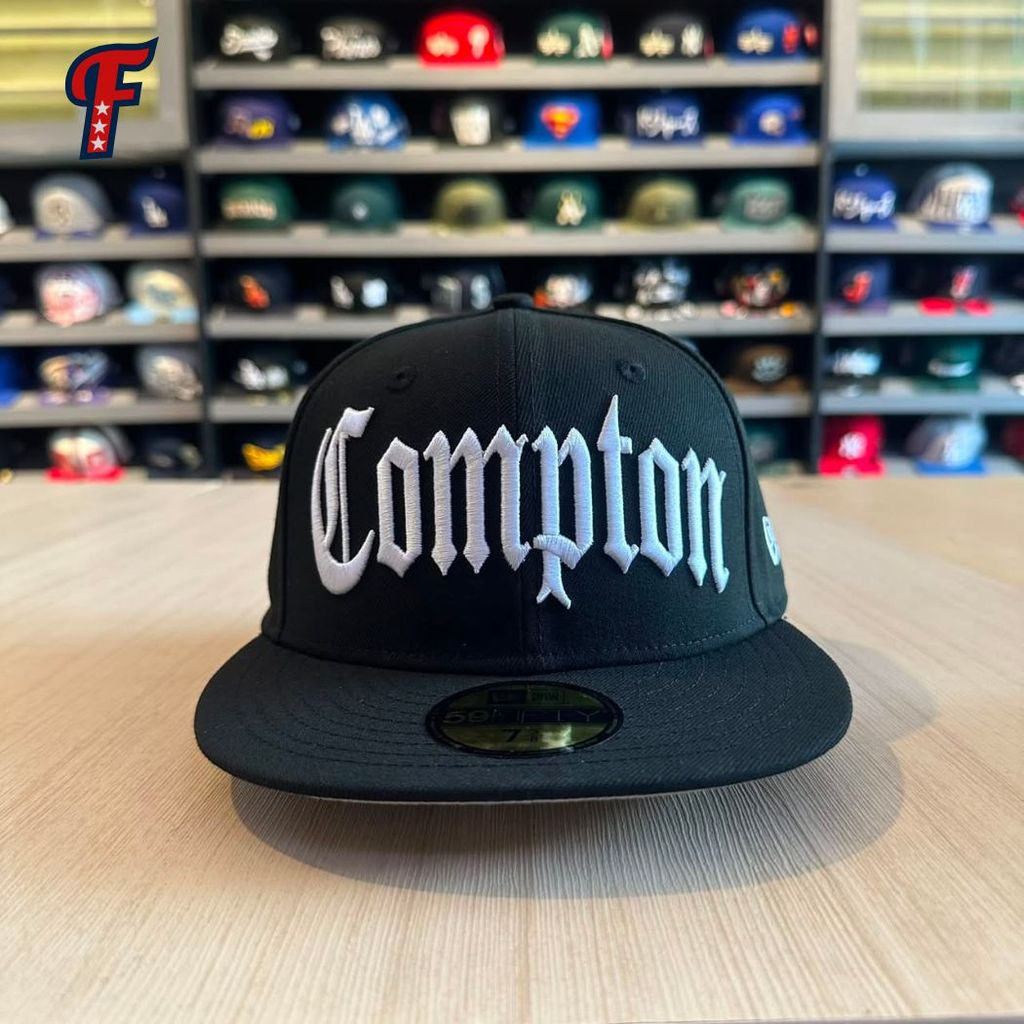 Topi New Era Compton LA Black 59FIFTY Fitted Hat Original
