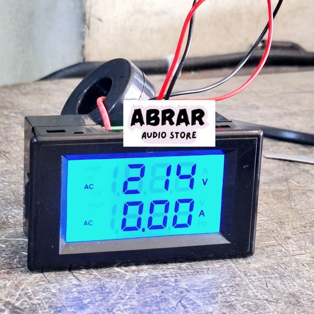 AUPSHOP VOLTMETER HZ AMPER METER DIGITAL LCD AC220V Frequency Amper Meter ac digital 80-300V