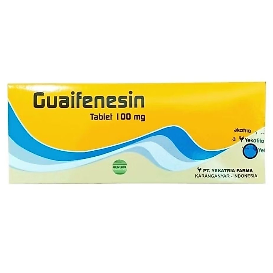 GUAIFENESIN Tablet 100mg (100's /Dus) - YEKATRIA FARMA