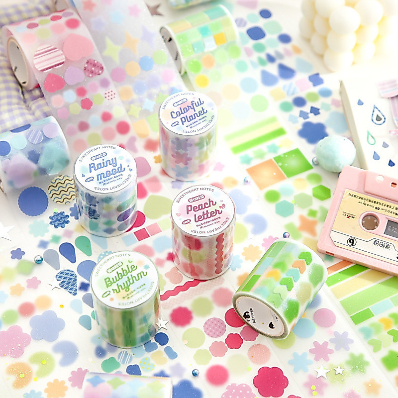 [HARU] Sweetheart Journal Series Sticker Roll Dekor Journal Stiker Scrapbook Diary DIY