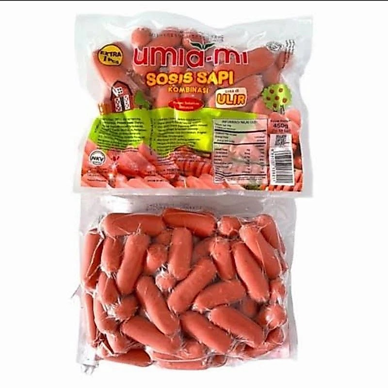 Umia-mi Sosis Sapi Cocktail 450gr / Sosis Umiami ulir merah