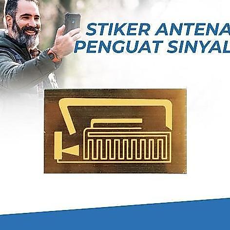 STIKER ANTENA PENGUAT JARINGAN BOOSTER SINYAL SMARTPHONE HANDPHONE SP-1 STABLE CONVENIENT VERSATILE 
