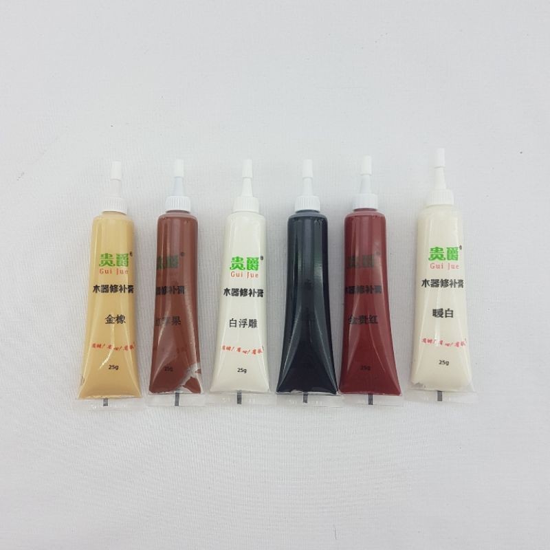 Dempul Tusir HPL ~~ Dempul tusir HPL penambal krim resin perabotan furniture