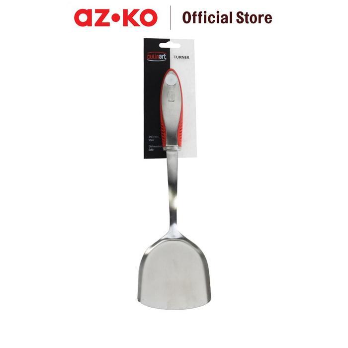 AZKO Culinart Chinese Spatula Turner Stainless - Merah Alat Masak Cookware Sutil Sudip Sodet