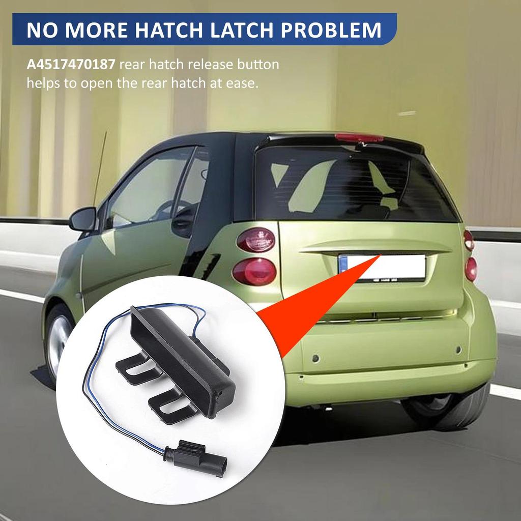 Sakelar Pelepas Pegangan Pintu Bagasi Belakang Baru Untuk Mercedes Benz Smart Fortwo 451 1.0L 2008-2