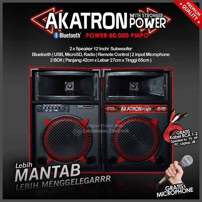 SPEAKER AKTIF 12 INCH INCHI BLUETOOTH BASS MANTAB SUBWOOFER 1285 POWER LEBIH ENAK DARI POLYTRON PMA 