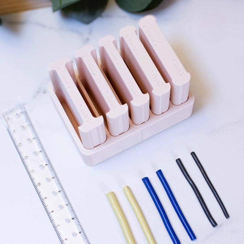 

Soft Ceramic Clay Rub Strips Tool Diameter 0.5-5mm Clay Strips DIY Soft Ceramic Bracelet Rub Strip Braids Polymer Clay Tools