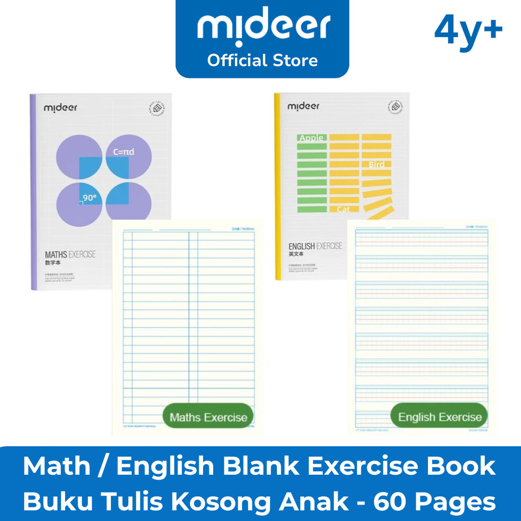 

Mideer Student Workbook Book Buku Tulis Kosong Belajar Sekolah Anak