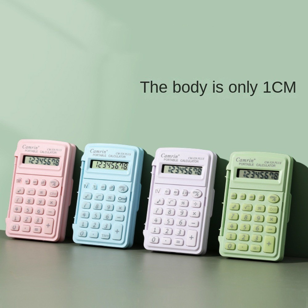 

Fashionable 8 gits Mini Flip Calculator Lightweight Smart Stay Mini Scientific Calculator Portable Small Do Office Work