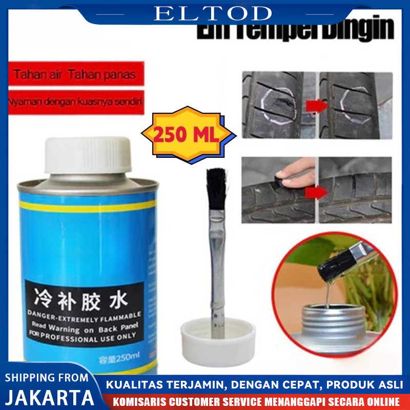 250 ML Lem Tambal Ban Lem Perbaikan Ban Lem Ban Hitam Roda Kendaraan - Lem Ban Roda Kendaraan Car Ti