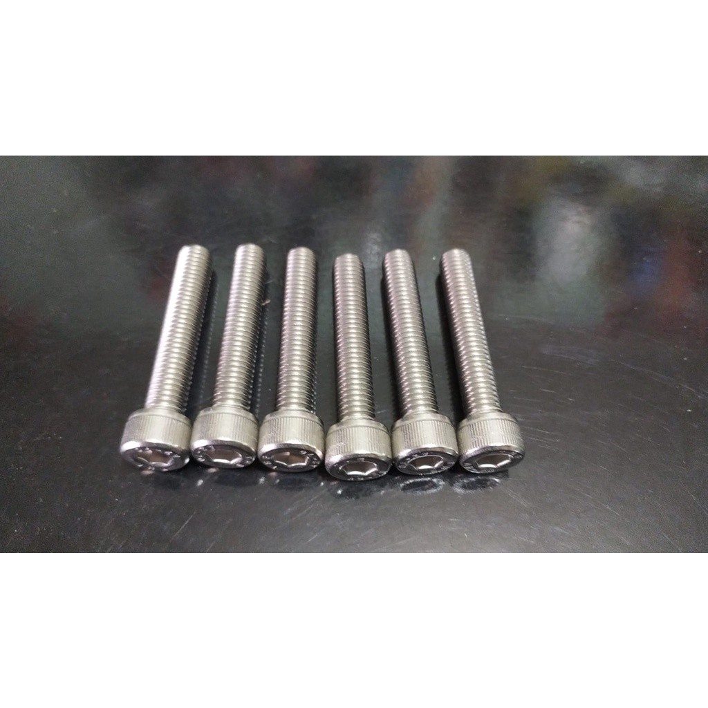 Baut L stainless stenlis M8x45 drat 12 panjang 4.5cm kunci L6