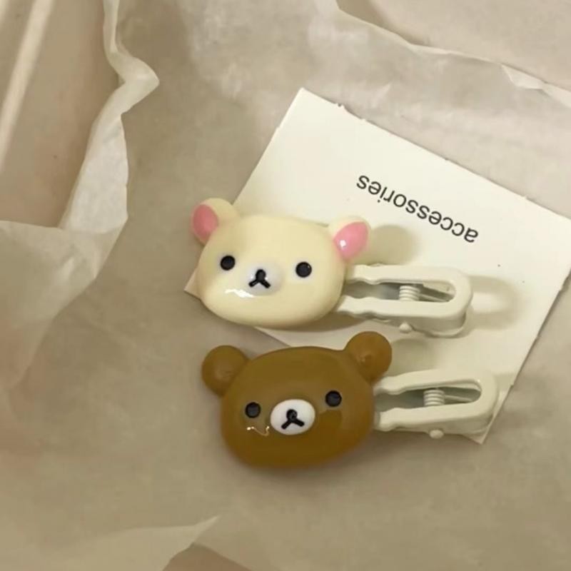 

Cartoon Rilakkuma Cute Hairpin Kawaii Sweet Lovely Bangs Side Clip Student Small Versatile Headdress Girl Birthday Gift Ornament