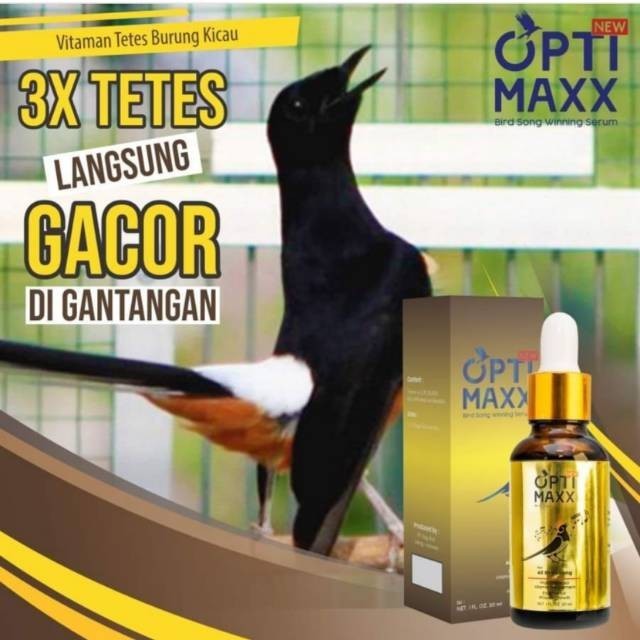 Distributor_Optimaxx opti max vitamin burung murai kacer cak ijo anis jenggot kapas tembak wambi  ci