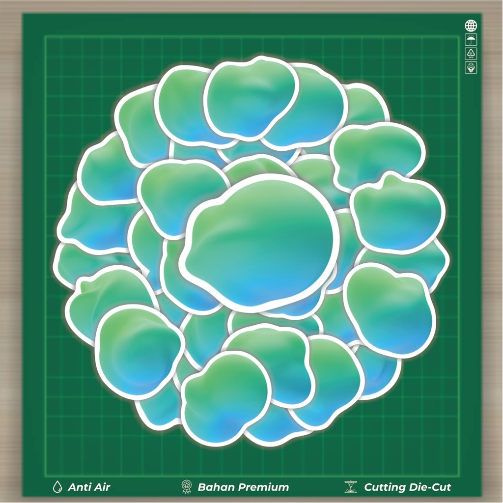 

HOT 50 PCS STIKER Stiker Clay Floating Design Stiker Fashion Cars Decal Dingin Kartu Album Custom Vinyl Anti Air- Sticker Aesthetic Buku Journal Koper Casing HP Tablet Laptop Helm Motor Botol Minum