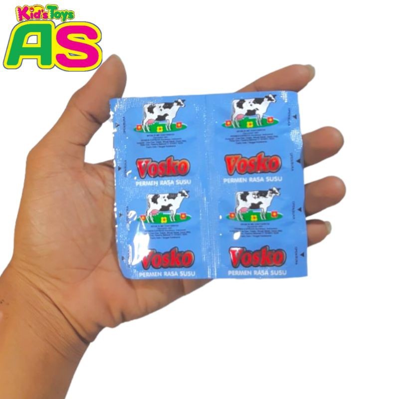 [ ZAGI COLLECTION ] Permen Vosko Susu - Permen Jadul - 20 Lbr Permen Vosko Susu