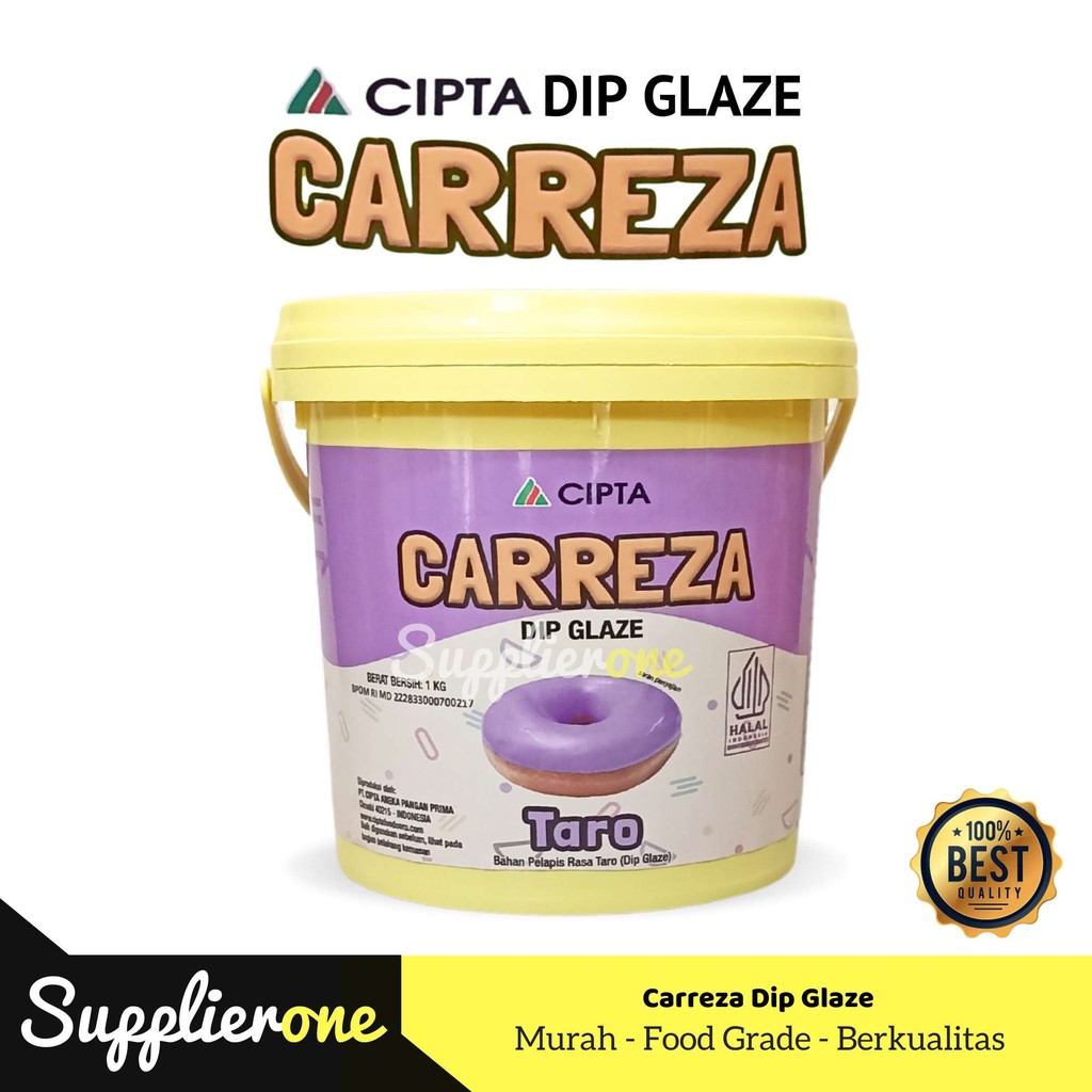

Carreza Dip Glaze Taro1 kg / Toping Donat Carreza / Selai Donat / Carreza Selai Donat