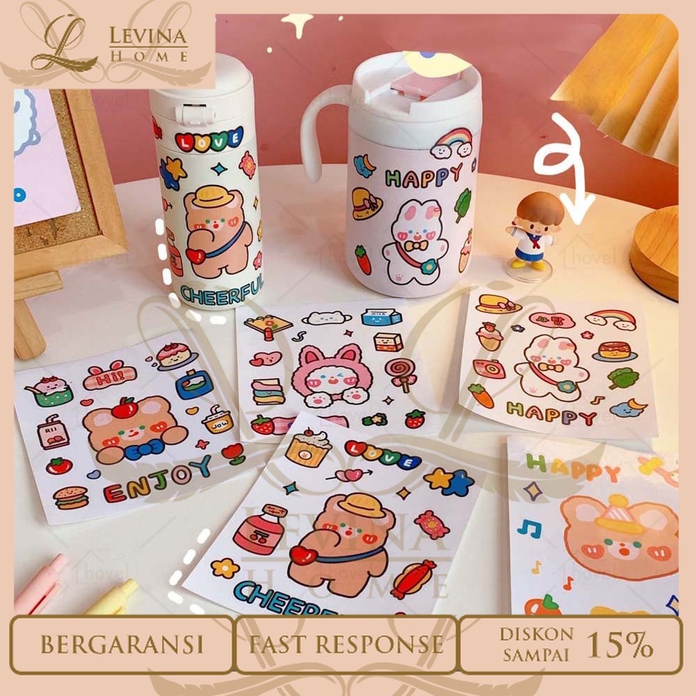 

Stiker Aesthetic Lucu Imut Beruang Kelinci Murah Dekorasi Anak HP Tumbler Laptop Hiasan Warna Warni – Levina Home